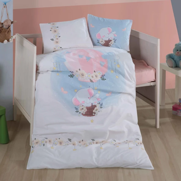 Clasy Bebek Nevresim Takımı Sun Bambi Pudra ürün görseli 1