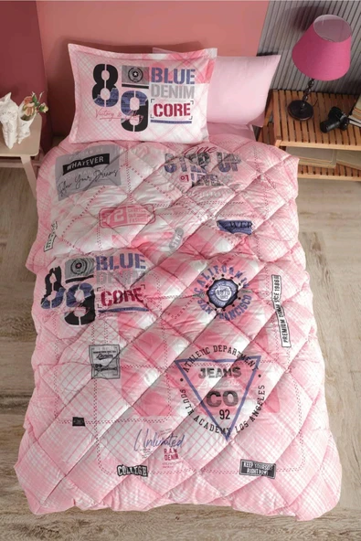 Clasy Tek Kişilik Uyku Seti Denim Pembe ürün görseli 1