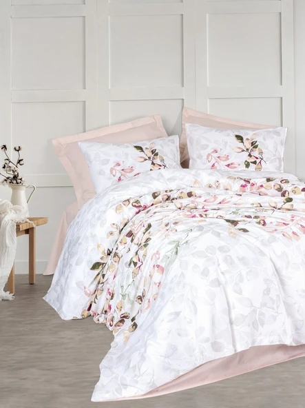 Cotton Box Modeline Tek Kişilik Nevresim Takımı Brice Bej ürün görseli 1