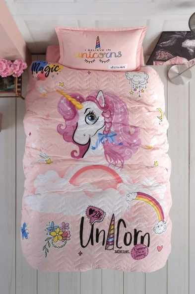 Clasy Genç Ranforce Dört Mevsim Set Tek Kişilik Pink Dreams V1 Pudra ürün görseli 1