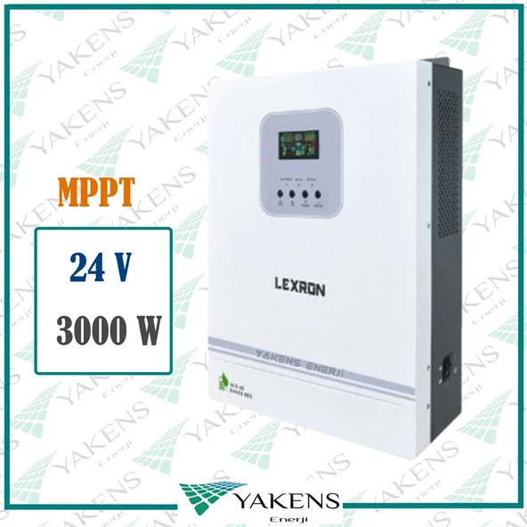 3000 Watt 3KW 24V 80A MPPT Şarjlı Tam Sinüs Akıllı İnverter Yüksek Voltajlı ürün görseli 1
