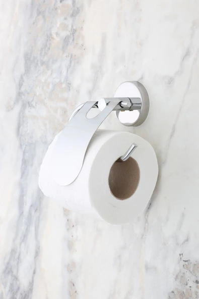 MultiStore Krom Dar Kapaklı Tuvalet Kağıtlığı Wc Kağıtlık Tuvalet Kağıdı Askısı ürün görseli 1