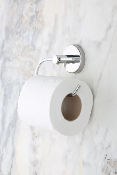 MultiStore Krom Açık Tuvalet Kağıtlığı Wc Kağıtlık Tuvalet Kağıdı Askısı ürün görseli 1