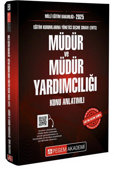 Pegem 2025 MEB EKYS Müdür ve Yardımcılığı Konu Anlatımlı Pegem Akademi ürün görseli 1