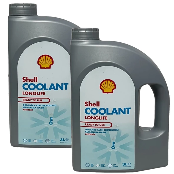 Shell Coolant Longlife -37c Kırmızı Hazır Antifriz 2 X 3 Litre ürün görseli 1