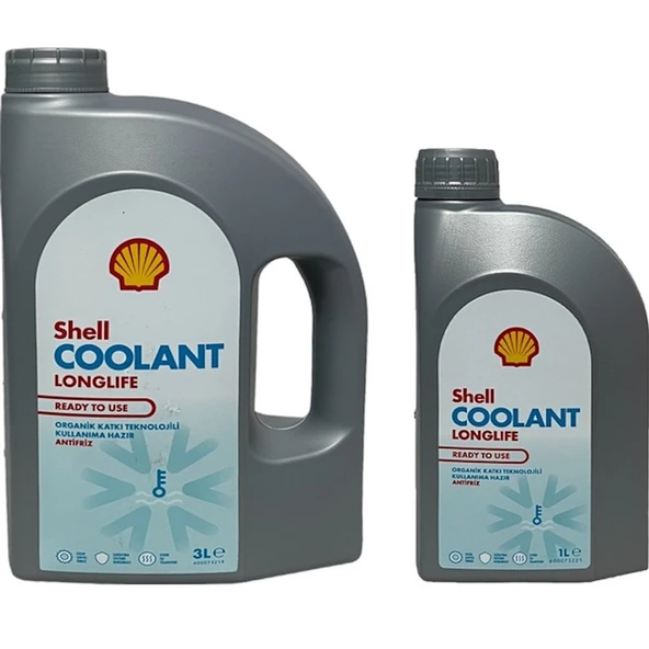 Shell Coolant Longlife 4 Mevsimlik Kırmızı Hazır Antifriz 3+1 Litre -37C ürün görseli 1