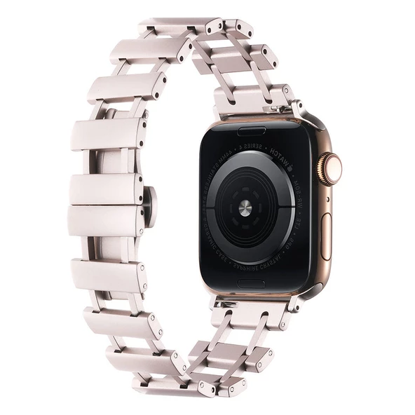 Apple Watch 7 41mm  KRD-96 Metal Kordon - Resim 5