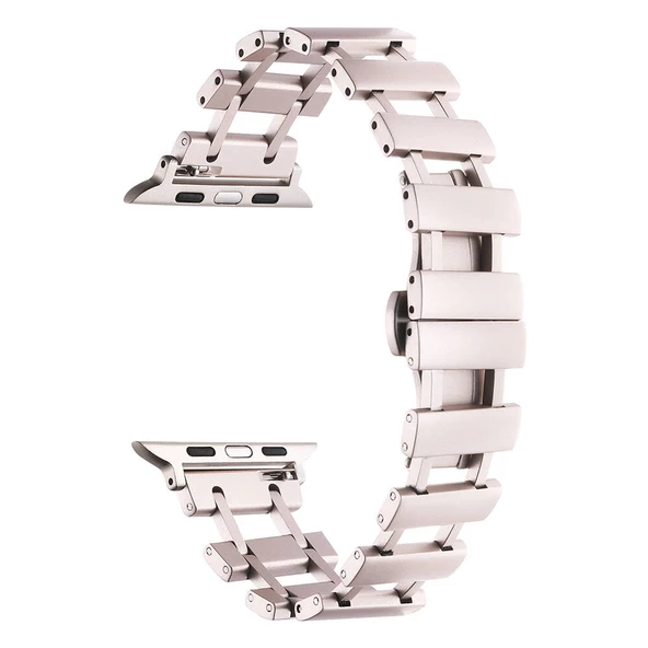Apple Watch 7 41mm  KRD-96 Metal Kordon - Resim 11