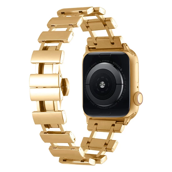 Apple Watch 7 41mm  KRD-96 Metal Kordon - Resim 3
