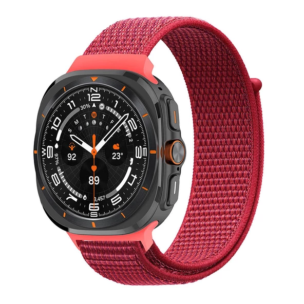 ??Galaxy Watch Ultra 47mm  KRD-03 Hasır Kordon - Resim 3