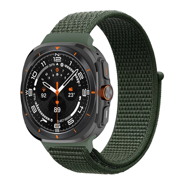 ??Galaxy Watch Ultra 47mm  KRD-03 Hasır Kordon - Resim 4