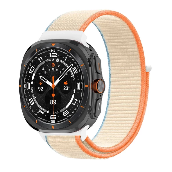 ??Galaxy Watch Ultra 47mm  KRD-03 Hasır Kordon - Resim 8
