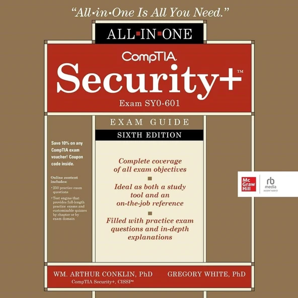 CompTIA Security+ All-in-One Exam Guide, Sixth Edition (Exam SY0-601) Wm. Arthur Conklin White ürün görseli 1