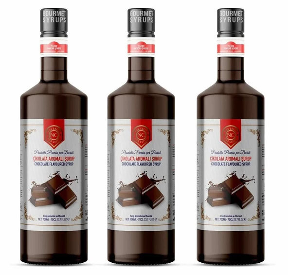 Nish Çikolata Aromalı Şurup 3 x 700 ML - Pet Şişe ürün görseli 1