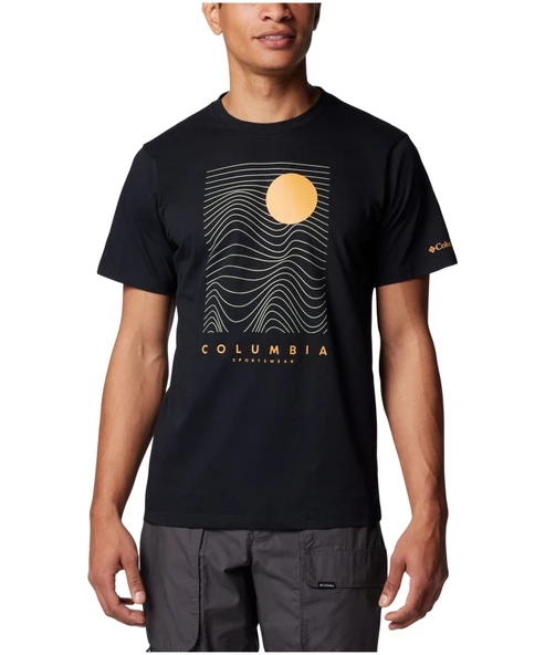 Columbia Csc M Linear Drifts Ss Tee Erkek Kısa Kollu Tişört CS0390 ürün görseli 1