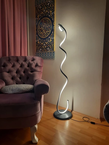 Dimli / Snake / 140 cm / Lambader / Antrasit Gövde / 3 Renk Işık / 3 Yıl Garanti ürün görseli 1