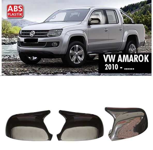 VW AMAROK UYUMLU PARLAK SİYAH BATMAN AYNA KAPAĞI ürün görseli 1