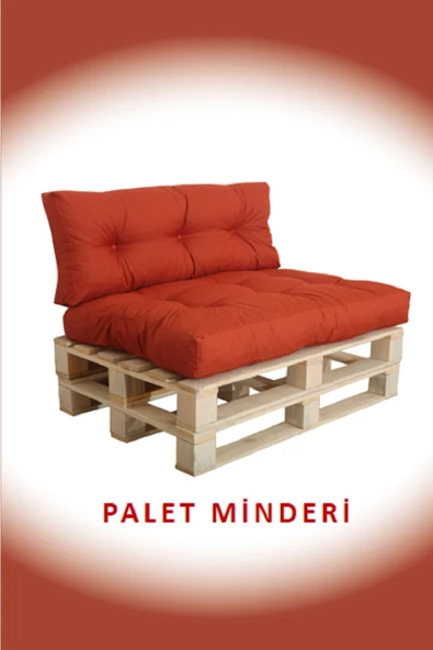 EVOKE   Kış Bahçesi, Balkon Minderi, Oturma Ve Yer Minderi Iç Ve Dış Mekan Palet Minderi - Kiremit ürün görseli 1