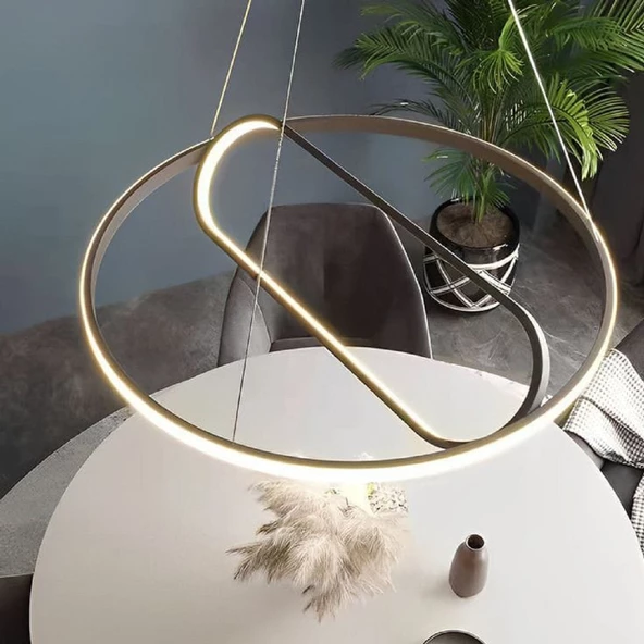 Balans / Sarkıt Avize / 80 cm / Antrasit Gövde / 3 Renk Işık / 3 Yıl Garanti ürün görseli 1