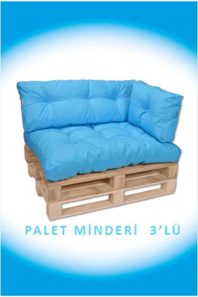 EVOKE   Dış Ve Iç Mekan Palet Bahçe Balkon Havuz Başı Yer Minderi Koltuk Minderi Takımı ürün görseli 1