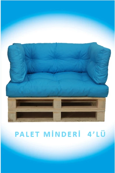 EVOKE   Dış Ve Iç Mekan Palet Bahçe Balkon Havuz Başı Yer Minderi Koltuk Minderi Takımı ürün görseli 1