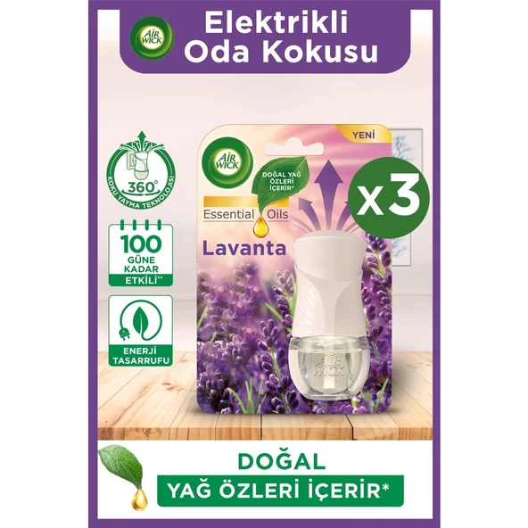 Air Wick Air Wick Elektrikli Oda Kokusu Kit (Cihaz+Yedek Lavanta) x 3 Adet ürün görseli 1