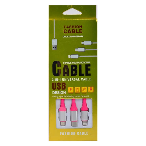 Suffie MTL 3 in 1 Usb Kablo ürün görseli 1