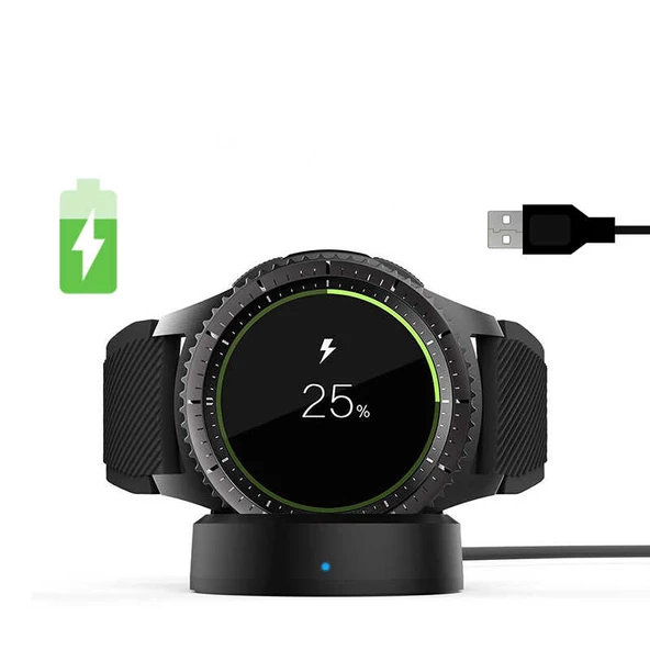 Samsung Gear S2 S3 S4 Sport Galaxy Watch Uyumlu Usb Şarj Kablosu ürün görseli 1
