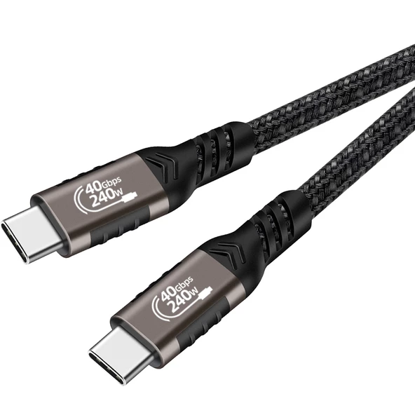 QG01 Type-C to Type-C USB4 PD Data Kablosu 240W 40Gbps 8K@60Hz 1 Metre ürün görseli 1