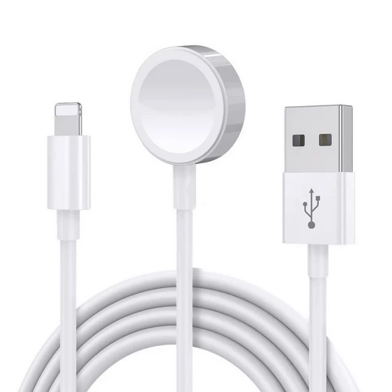 iPhone  Akıllı Saat Lightning-Wireless USB Şarj Kablosu 1.2m - Resim 2