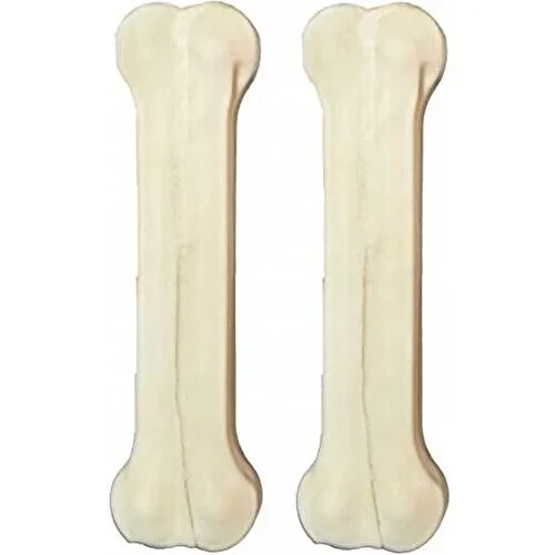Sevimli Pet Store Köpekler Için Beyaz Pres Sığır Derisi Kemik 27 cm 2 Li Eko Paket ürün görseli 1