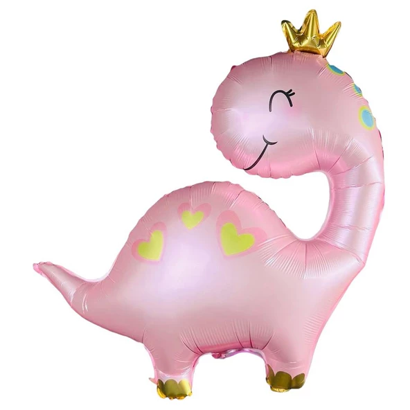 Pembe Dinozor Folyo Balon 96x67 cm ürün görseli 1