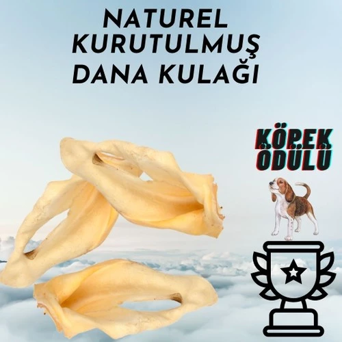 Naturel Dana Kulağı 100 GR - Diş Taşı Temizleyici ve Diş Eti Dostu Köpek Ödülü ürün görseli 1