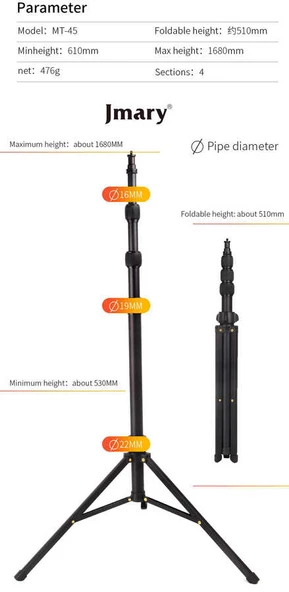 MT-45 Tripod - Resim 8