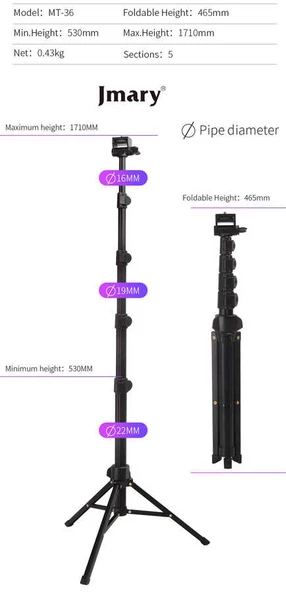 MT-36 Tripod - Resim 5