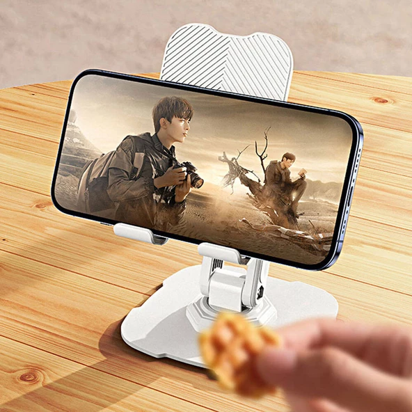 L23 Dönebilen Başlıklı Telefon Ve Tablet Standı - Resim 8