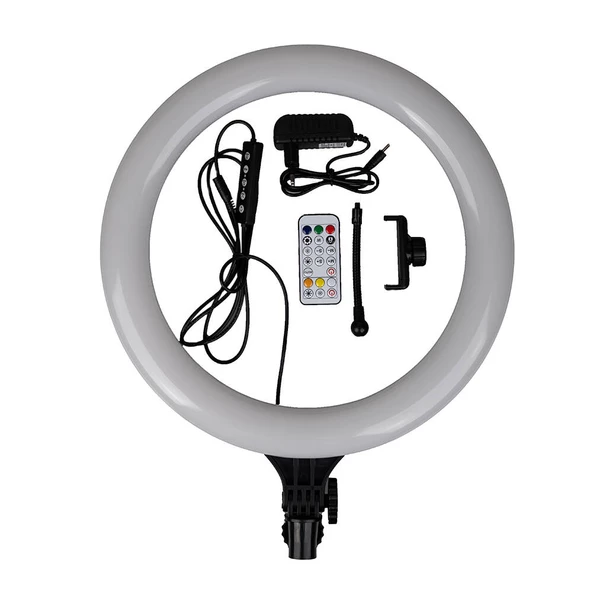 MJ38 RGB 25W Ring Light Canlı Yayın 38cm USB'li ve Telefon Stand ürün görseli 1