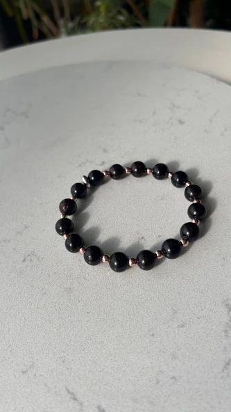 Lal taşı (garnet-granat) bileklik - Resim 4