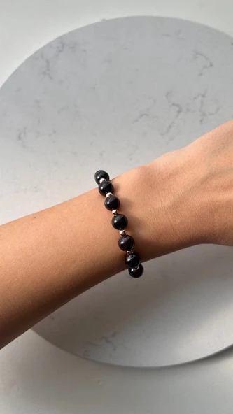 Lal taşı (garnet-granat) bileklik - Resim 3