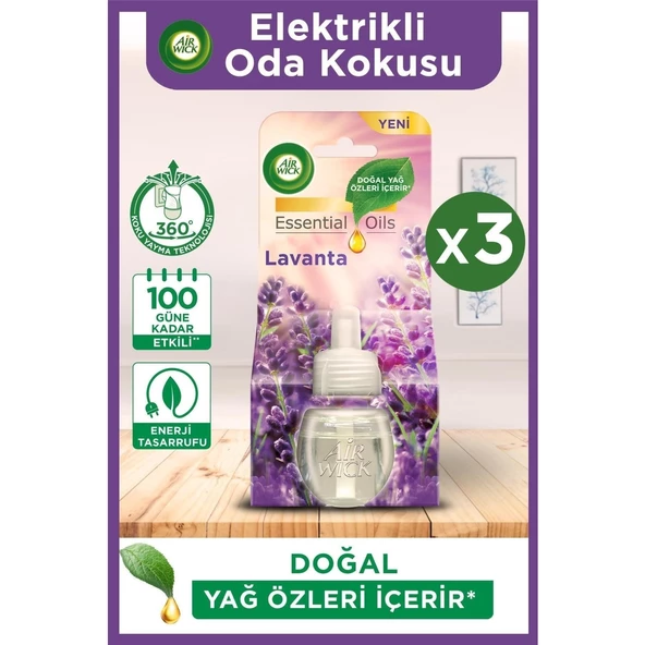 Air Wick Air Wick Elektrikli Oda Kokusu Yedek Şişe Lavanta x 3 ürün görseli 1