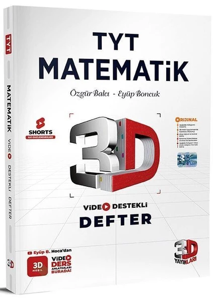 TYT Matematik Video Destekli Defter 3D Yayınları ürün görseli 1