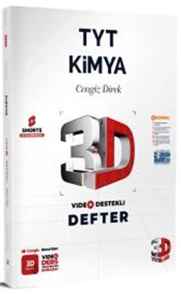 TYT Kimya Video Destekli Defter 3D Yayınları ürün görseli 1