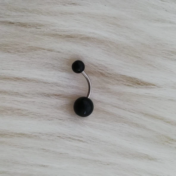 Siyah Göbek Piercingi ürün görseli 1