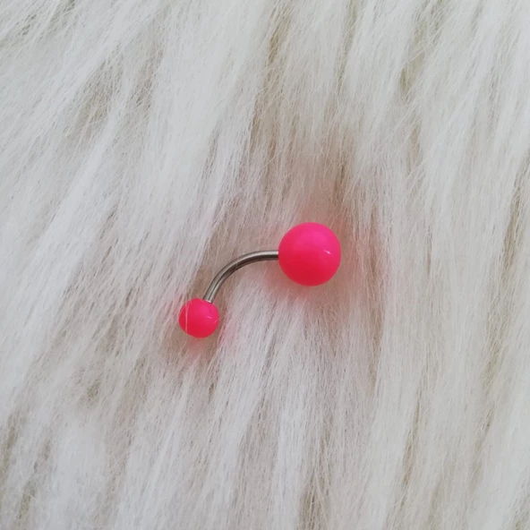 Mat Pembe Göbek Piercingi ürün görseli 1