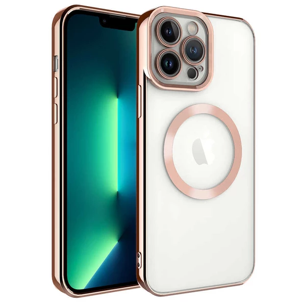 iPhone 13 Pro Max Kılıf Magsafe Wireless Şarj Özellikli Setro Silikon ürün görseli 1