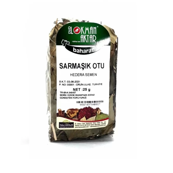 Sarmaşık Otu 25 Gr (Hedera Semen) 1Adet, Lokman Aktar ürün görseli 1