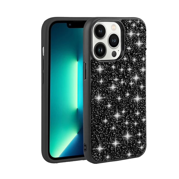 iPhone 13 Pro Max Kılıf Parlak Taşlı Tasarım  Linea Kapak kılıf ürün görseli 1