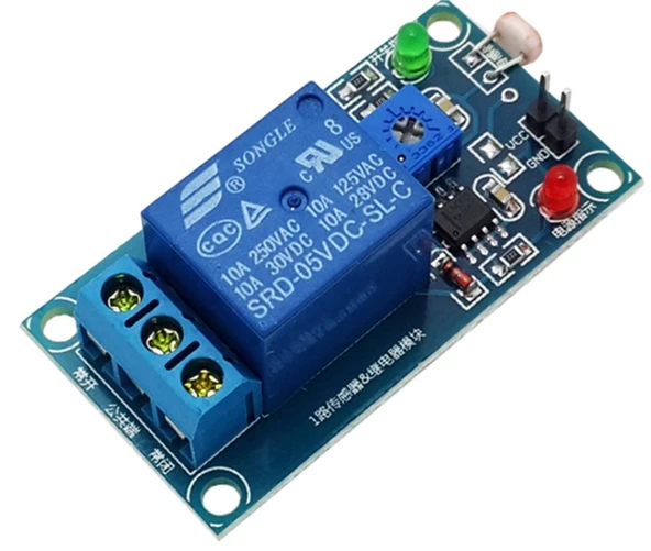 Arduino 5V LDR Röle Kartı Işık Sensörü Kontrollü Tekli Röle Kart ürün görseli 1