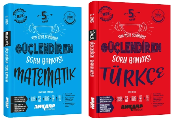 Ankara 2025 5. Sınıf Matematik + Türkçe Güçlendiren Soru Bankası Seti 2 Kitap Güncel Müfredat ürün görseli 1