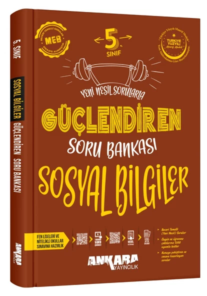 Ankara 2025 5. Sınıf Sosyal Güçlendiren Soru Bankası Güncel Müfredat ürün görseli 1